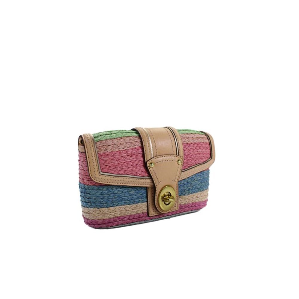 Coach Womens Hamptons Limited Edition Straw Wristlet … - Gem